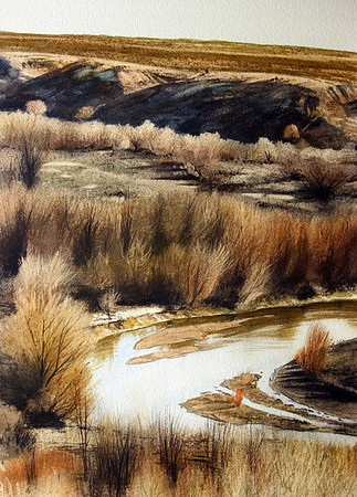 river at virden | watercolor | 20 x 14 SOLD