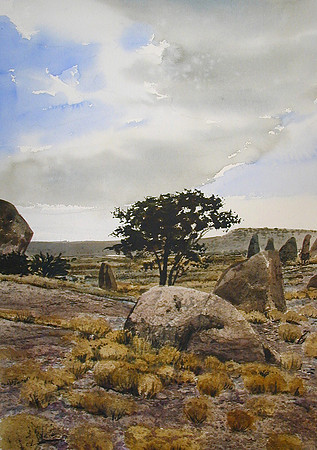 city of rocks  |watercolor | 20 x 14 SOLD