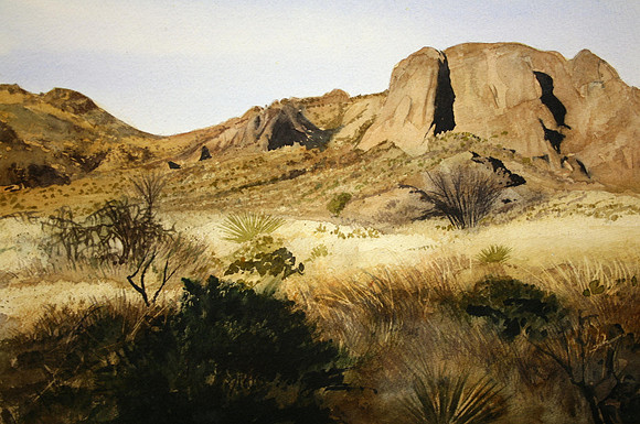 canyon walk |watercolor | 10 x 16 SOLD