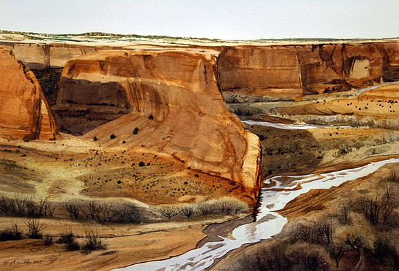 tseyi overlook | watercolor | 14 x 20 • SOLD