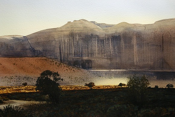 dusty road |watercolor | 14 x 20