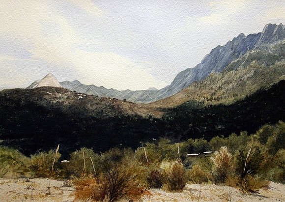 as clouds pass |watercolor | 14 x 20