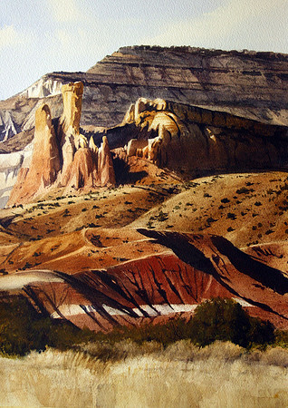ghost ranch |watercolor | 20 x 14 SOLD