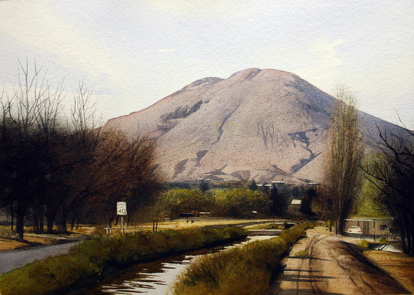 speed limit 40 |watercolor | 14 x 20 SOLD