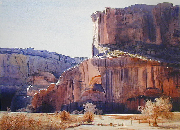 canyon floor |watercolor | 22 x 30 SOLD - GICLEE AVAILABLE