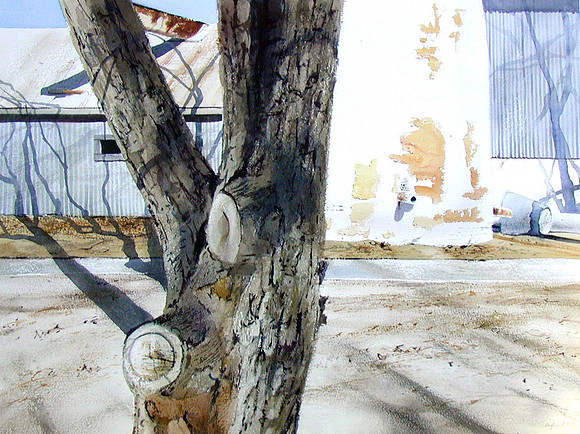 At Stahmann Farm |watercolor | 22 x 30