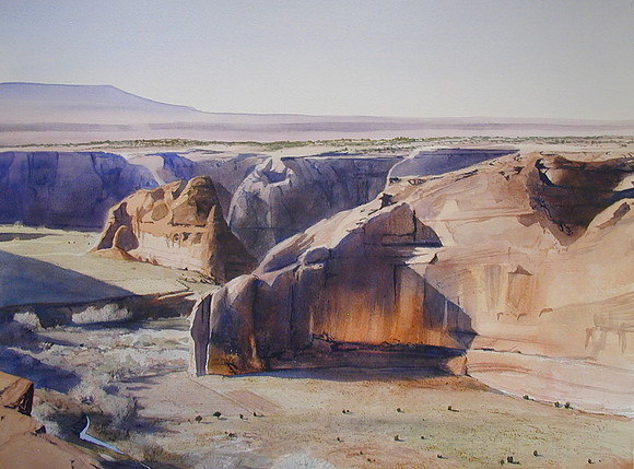 canyon vista |watercolor | 22 x 30 SOLD