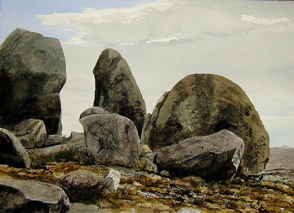 city of rocks #2 |watercolor | 14 x 20