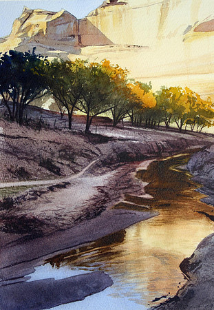 chelly reflection |watercolor | 20 x 14 SOLD