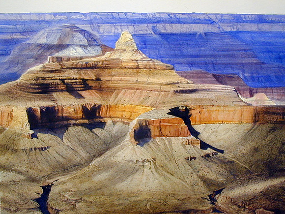 around the trail |watercolor | 22 x 30 SOLD
