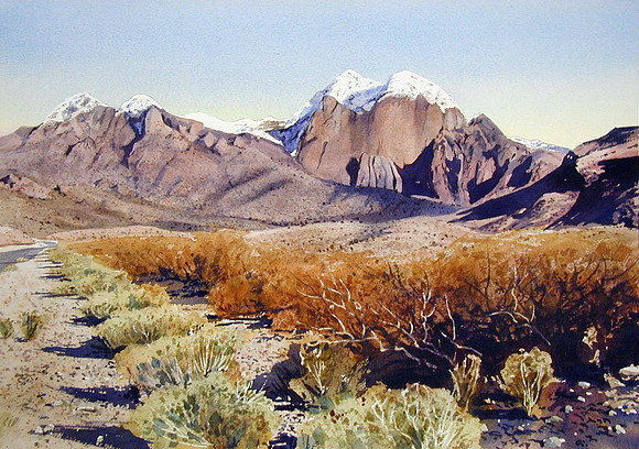 dripping springs road  |watercolor | 14 x 20 SOLD