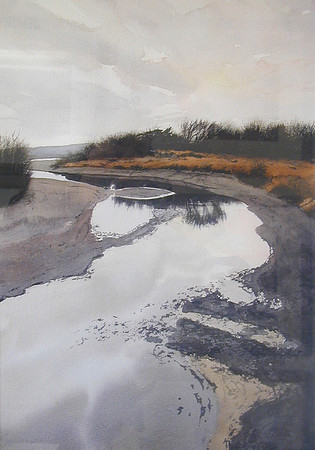 morning on the river |watercolor | 20 x 14 SOLD