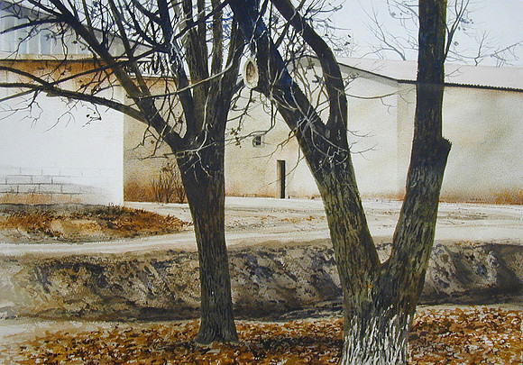 late december  |watercolor | 14 x 20 SOLD