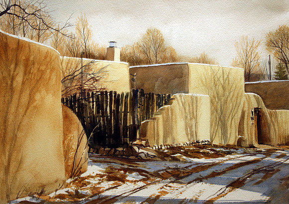 santa fe road | watercolor | 14 x 20