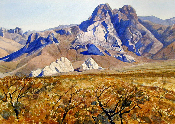 off dripping springs road |watercolor | 14 x 20