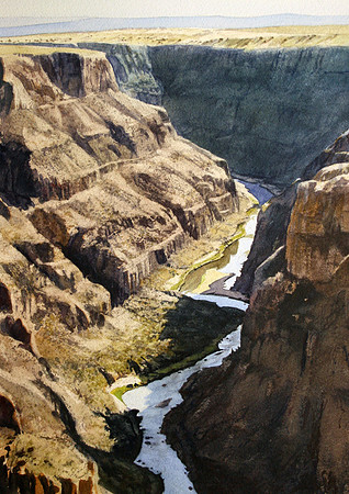 new mexico gorge | watercolor | 20 x 14 SOLD