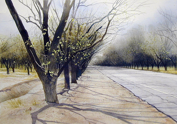 one spring morning |watercolor | 14 x 20 SOLD