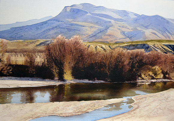 reflections | watercolor | 14 x 20 • SOLD
