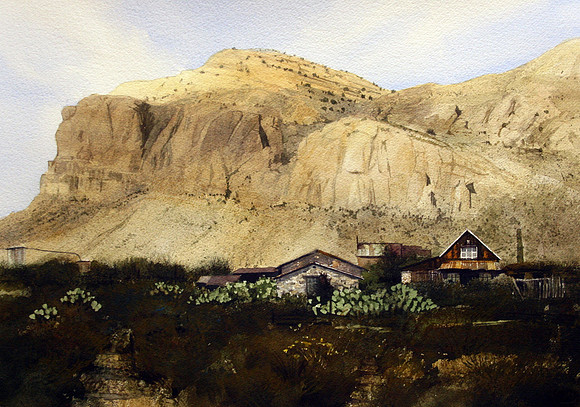 steins peak | watercolor | 14 x 20