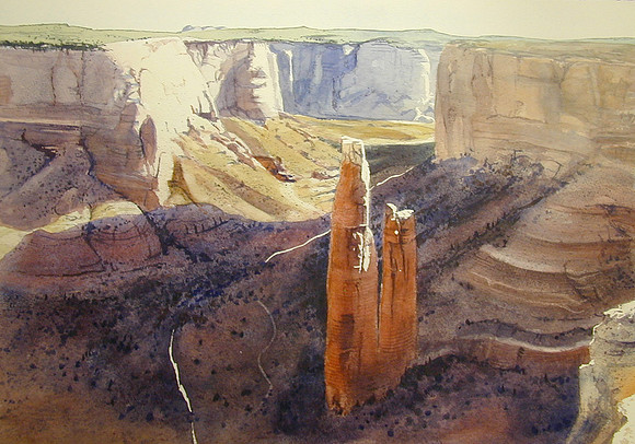 spider rock |watercolor | 14 x 20 SOLD