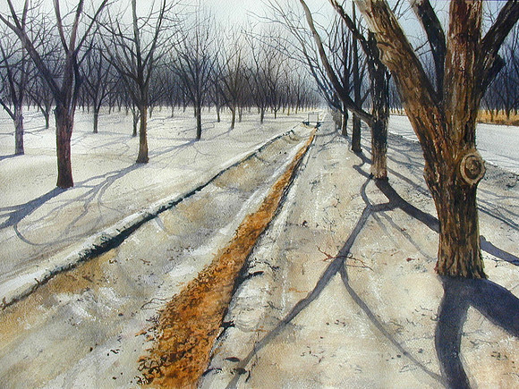 january day |watercolor | 14 x 20 SOLD