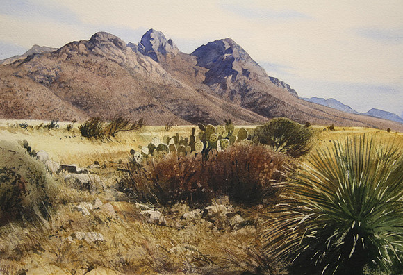 off baylor canyon road |watercolor | 14 x 20 SOLD