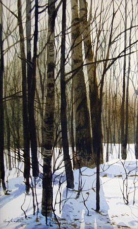 snow scene sketch