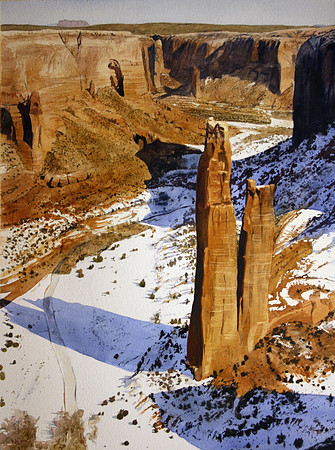 snow in the canyon