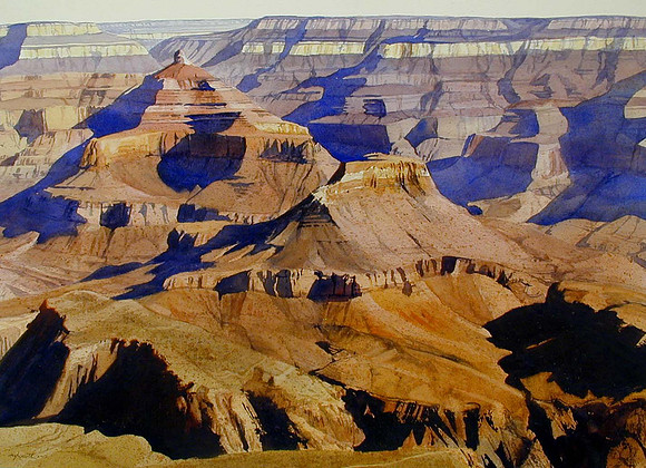near yavapai point |watercolor | 22 x 30 SOLD - GICLEE AVAILABLE