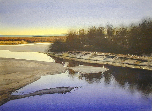 last sun |watercolor | 14 x 20 SOLD