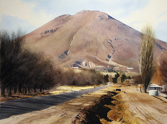 picacho peak |watercolor | 22 x 30 SOLD - GICLEE AVAILABLE