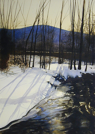 winter light |watercolor | 20 x 14 SOLD