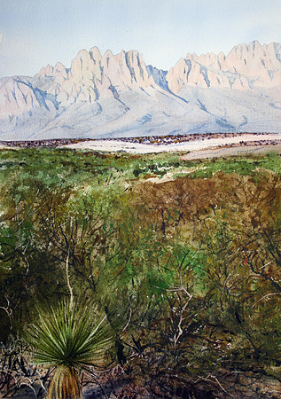 organs in july |watercolor | 20 x 14 SOLD