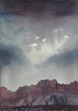 night sky   |watercolor | 20 x 14 SOLD