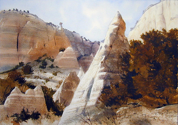 hoodoos |watercolor | 14 x 20