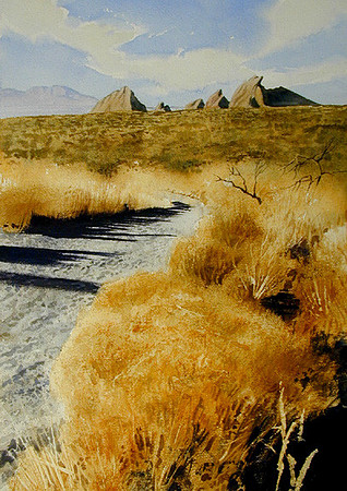 path through the desert |watercolor | 20 x 14 SOLD