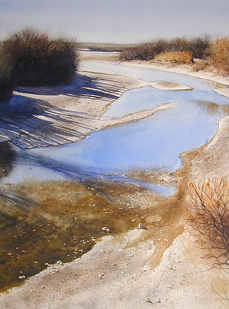 shallow water |watercolor | 30 x 22 SOLD