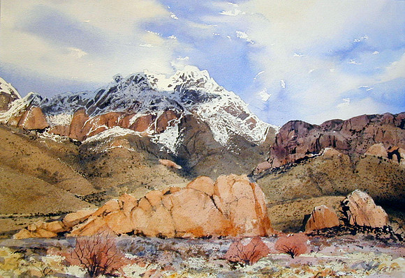 organ foothills |watercolor | 14 x 20 SOLD