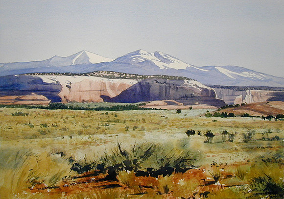 utah bluff |watercolor | 14 x 20 SOLD