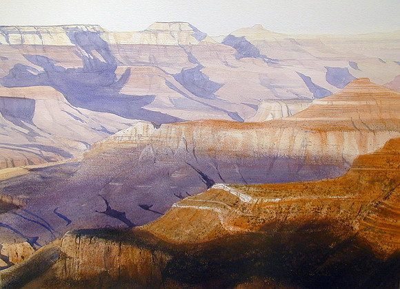 grand cayon light |watercolor | 22 x 30