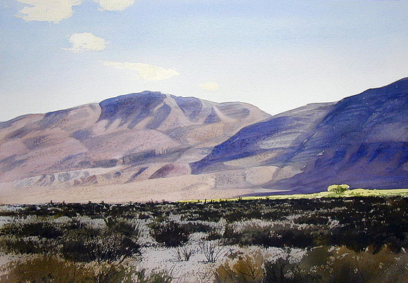 the robledos |watercolor | 14 x 20