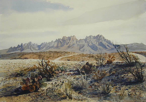 in the desert |watercolor | 14 x 20 SOLD