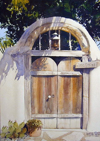 mesilla gate |watercolor | 20 x 14 SOLD