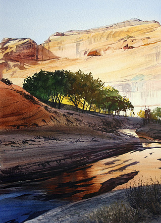 october in chelly |watercolor | 20 x 14 SOLD