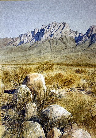 rocks and the organs |watercolor | 20 x 14
