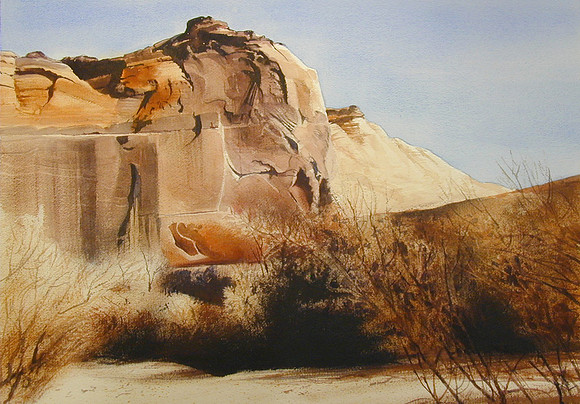 near the wall |watercolor | 14 x 20