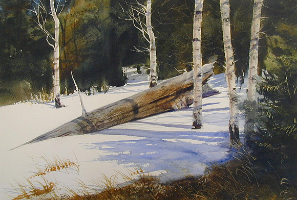 hiding place |watercolor | 14 x 20 SOLD