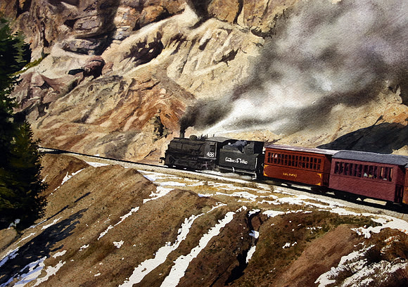 coming back to chama | watercolor | 14 x  20 SOLD