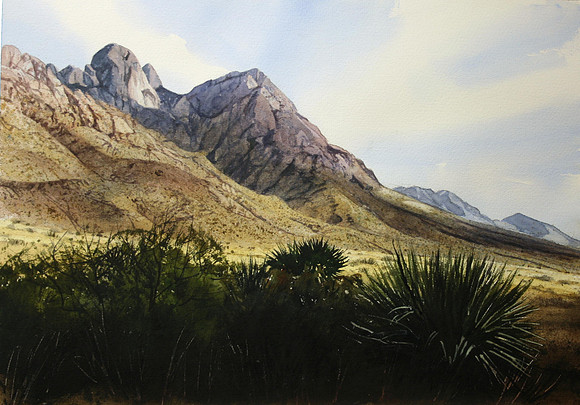 under cloud shadow |watercolor | 14 x 20