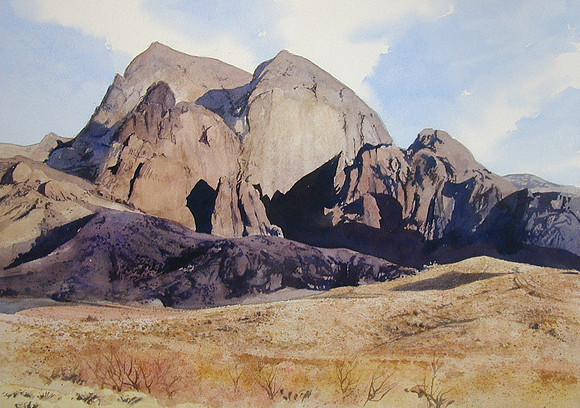 summer peaks |watercolor | 14 x 20 SOLD